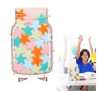 Tablero de Recompensas para Niños, Tarro de Recompensa de Estrellas Tarro de Recompensa para Profesores Tarro de Recompensa Motivacional para Escuela Primaria, Jardín de Infancia,Tarro de Recompensa
