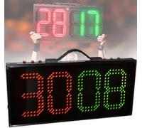 Tablero de reemplazo de fútbol, tablero de visualización de tiempo de lesión de partido de fútbol LED de un solo lado, tablero de marcador de equipo de árbitro deportivo de jugador de reemplazo fo