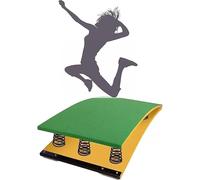 Tablero de resorte portátil Pro Curved Spring Board Rampa elástica con 6 resortes Equipo deportivo para entrenamiento de salto o salto de altura para adolescentes