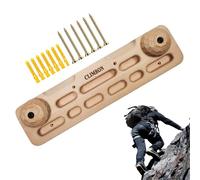 Tablero de roca de madera - Tablero de dedos para entrenamiento de escalada | Barra de tracción montada en puerta | Marco de mango montado en la pared para entrenamientos en gimnasio interior | Pl