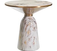 Tablero De Roca For Sofá Ángulo Redondo Contraído, Mesa De Té Pequeña For Una Sola Persona