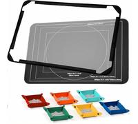 Tablero De Rompecabezas para 1000 Piezas, Tablero De Almacenamiento De Rompecabezas De 32x22 Pulgadas con Diseño De Fácil Movimiento, Accesorios Esenciales para Aficionados A Los Rompecabezas Black