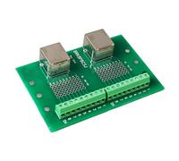 Tablero de Ruptura de Conector Ethernet RJ45 Alta Velocidad con Puertos Red Duales y Terminal Tornillo: Ideal para Centros Hogares, Comerciales y Datos