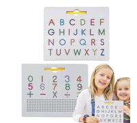 Tablero de Seguimiento del Alfabeto magnético-2-in-1-Learning Board de gritos | Tablero de Seguimiento magnético de Doble Cara | de tartamudeo para Aprender Cartas para niños pequeños | Letras p