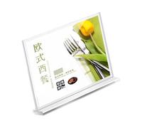 Tablero de señalización acrílico reutilizable con sistemas de deslizamiento suave, perfecto para actualizaciones de boletines corporativos y carteles de mesa contemporáneos para eventos