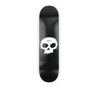 Tablero De Skateboard De Calavera Sola Cero - Negro