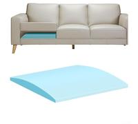 Tablero de soporte para cojín de sofá, esponja de repuesto de espuma para reparación de hundimiento para mayor comodidad del asiento y prevención de flacidez (azul)
