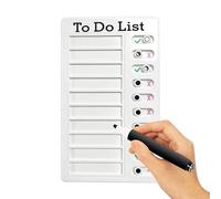 Tablero de tareas, pizarra blanca reutilizable, panel organizador de lista de verificación de tareas, tablero de gestión de rutina diaria para organización en casa, escuela, aula, oficina, planificado