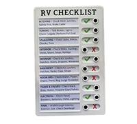 Tablero de tareas portátil RV Memo con control deslizante Lista de verificación de mensajes reutilizable para planificación de viajes Tablero de notas RV Mis tareas Lista de verificación Tablero de no