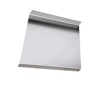 Tablero de trabajo de cocina de acero inoxidable sanitario y duradero, bordes curvos que evitan desorden, tablero de cocina multiusos