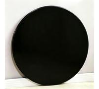 Tablero de Vidrio de 1/4" de Grosor para Mesa de Restaurante | Forma Redonda, Negro, Borde Liso, Diseño Minimalista, Antimanchas, Resistente al Calor, Duradero(78CM(30.7IN))
