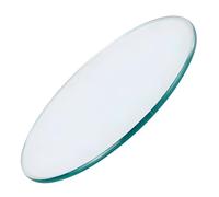 Tablero de Vidrio para Mesa Redondo, Bordes Pulidos Grosor 6 mm Protector de Encimera para Cocina Cafetería Escritorio Oficina(65cm/25inch)