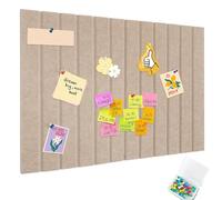 Tablero Decorativo de Fieltro, 40 x 60 cm Autoadhesivo Tablero de Fieltro, 0,9cm de Grosor Corcho Pared Autoadhesivo, Pizarra Plegable Tableros, para Hogar, Escuela, Camello Oscuro