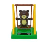 Tablero del coche Swing oso Decoración | Lindo Swing oso Solar estatuilla coche Dashboard Decor | Solar Swing oso figuras para la oficina del coche Decoración del hogar