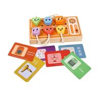 Tablero Educativo Infantil Tablero Sensorial Tablero de Actividades Juego de Rompecabezas de Figuras de Madera con Panel y Base de Madera Adecuado para Juegos Educativos Aula Regalo Infantil