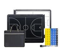 Tablero Electrónico De Entrenamiento De Baloncesto, Pizarra Entrenador de Futbol, con Bolsa de Almacenamiento y Piezas de Ajedrez Magnéticas, de Doble Cara, para Competición
