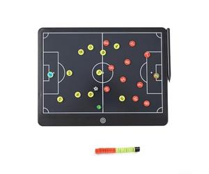 Tablero electrónico de estrategia de entrenamiento de fútbol LCD con calcomanías magnéticas para fútbol, baloncesto, voleibol, balonmano, bádminton y hockey sobre hielo, tácticas de entrenamiento