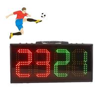 Tablero electrónico de sustitución de fútbol con pantalla LED, modo de juego de doble cara y tiempo de lesiones, reutilizable para múltiples competiciones