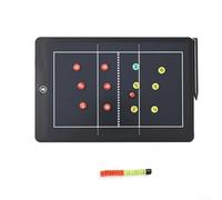 Tablero electrónico LCD de estrategia de entrenamiento de fútbol con calcomanías magnéticas, herramienta de entrenamiento transparente con un solo clic para fútbol, baloncesto, voleibol, balonmano