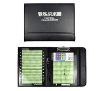 Tablero Entrenamiento de Fútbol Magnético, Tablero Tácticas de Fútbol, kit Portapapeles Plegable Cuero para Entrenadores, Material Duradero, con Bolígrafo Borrable y Fichas