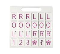 Tablero Entrenamiento Mahjong Solitario 24 Ranuras Juego Americano Portátil