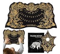 Tablero Espíritu | Juego De Tablero Hablador De Cráneo En Madera para Espíritus,Herramienta Mística de Mensajes con Planchette en Forma de Cráneo para Juegos de Adolescentes y Adultos