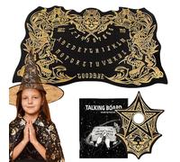 Tablero Espíritu | Juego De Tablero Hablador De Cráneo En Madera para Espíritus - Juego Místico De Adivinación con Cráneo para Revelar Secretos Familiares Y Mensajes