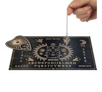 Tablero Espíritu Ouija de madera | Toma de decisiones de mensajes mágicos con Planchette | Número de letra Spirit Board para comunicación psíquica, regalo para niños, niñas, amigos, coleccionistas