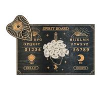 Tablero Espíritu Ouija de madera | Toma de decisiones de mensajes mágicos con Planchette | Número de letra Spirit Board para comunicación psíquica, regalo para niños, niñas, amigos, coleccionistas
