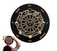 Tablero Espiritual | Tablas Metafísicas con Letras Plancheta Mensajera De Madera - Juego Elemento Decorativo Espiritual Familiar para Principiantes