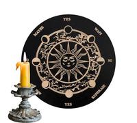 Tablero Espiritual,Tablero Decorativo De Madera con Letras Y Plancheta - Juego De Adivinación para Toma De Decisiones para Principiantes, Familias Y Amigos