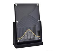 Tablero Galton de Escritorio de 12 * 18 cm, Tablero Galton de Escritorio, Modelo matemático de distribución Normal, demostración efectiva de la Ley estadística, for Laboratorios Escolares,(Black)