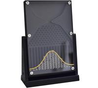 Tablero Galton de Escritorio, Modelo de demostración de probabilidad de 12 x 18 cm con Curva de Campana, Herramienta eficaz for experimentos de leyes estadísticas, Herramienta de enseñanza(Black)