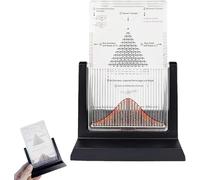 Tablero Galton de escritorio, modelo de demostración de probabilidad de tablero Galton nuevo 2025 con curva de campana, herramienta de ley estadística efectiva, for la enseñanza de laboratorio.