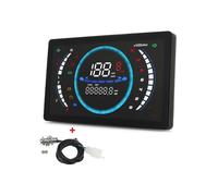 Tablero Grande Universal De 12V Motocicleta, Velocímetro,tacómetro, Placa Combustible RPM Sensor Kilometraje Total 199 Km/h
