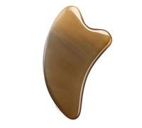Tablero Gua Sha de cuerno de buey, raspador de gouache, masajeador facial, lifting facial, masaje de raspado for cuello y cuerpo, herramientas de belleza(A)