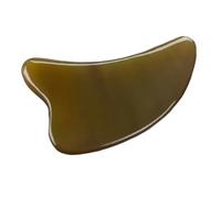 Tablero Gua Sha de cuerno de buey, raspador de gouache, masajeador facial, lifting facial, masaje de raspado for cuello y cuerpo, herramientas de belleza(B)