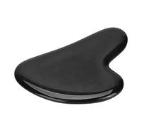Tablero Gua Sha de terapia de acupuntura, herramienta de masaje raspador de spa de cuerpo entero portátil negro con caja de regalo