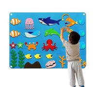 Tablero Historias Animales De Granja En Fieltro - Actividad Educativa De Pared Para Niños | Cuentos Sensoriales, Juguetes De Desarrollo Temprano | Manualidades Para Pequeños