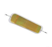 Tablero intermitente de pesca de 28 cm, avión de buceo reflectante para abadejo de fletán de bacalao, equipo de arrastre de agua salada ABS (blanco 11 pulgadas 28 cm)