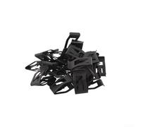 Tablero lateral de 8 mm de grosor y 10 mm para consola de retención compatible, cierres anchos para parachoques, 10 piezas de remaches de plástico negro para faldón de coche