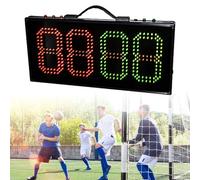 Tablero LED de sustitución de fútbol, pantalla electrónica portátil de árbitro para partidos de fútbol, tablero de cambio de jugador de una sola cara para gestión de juegos