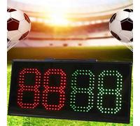 Tablero LED de sustitución para árbitros de fútbol, pantalla portátil para cambio de jugador de fútbol, tablero de tiempo de lesiones con batería recargable, para partidos de una sola cara