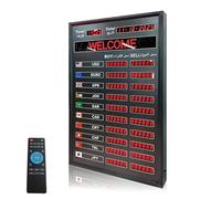 Tablero LED de visualización de tasa de cambio con control remoto, actualización automática de tiempo, para bancos e instituciones financieras, muestra tarifas para 10 países