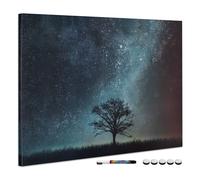 Tablero magnético con diseño de árbol con rotulador e imanes - 90 x 60 CM