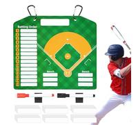 Tablero magnético de béisbol, sóftbol, adorable organizador compacto de borrado en con 2 marcadores, pantalla portátil para una gestión eficiente del equipo y accesorios de entrenamiento