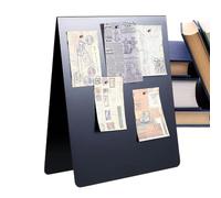 Tablero magnético de boletín, Poetry Display Board, 12,0 x 10,0 pulgadas Precision Information, Mensaje sin deslizamiento, Alto brillo Steel with Modern Style, Organization Tool for Gabinets and