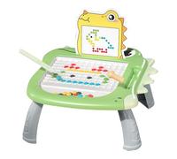 Tablero magnético de dibujo de punto, diseño de viaje de lunares, ABS Color Shape Pattern Pad, imán Doodle Board with Beads for Kids Aged 3-6, perfecto para Creative Play, tamaño: 12,6 x 9,65 x 5,71
