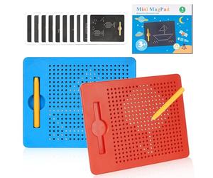 Tablero Magnético de Dibujo, Pizarra Magnetica Infantil, pizarra magica infanti, Tableta de Las Bolas Magnéticas, Juego Magnético Mágico Juguete Educativo para niños a partir de 3 años