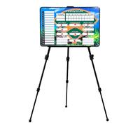 Tablero Magnético para Alineación de Béisbol, Portapapeles de Béisbol, con Trípode y Bolsa de Almacenamiento, Diseño de Doble Cara, Portátil, para la Enseñanza